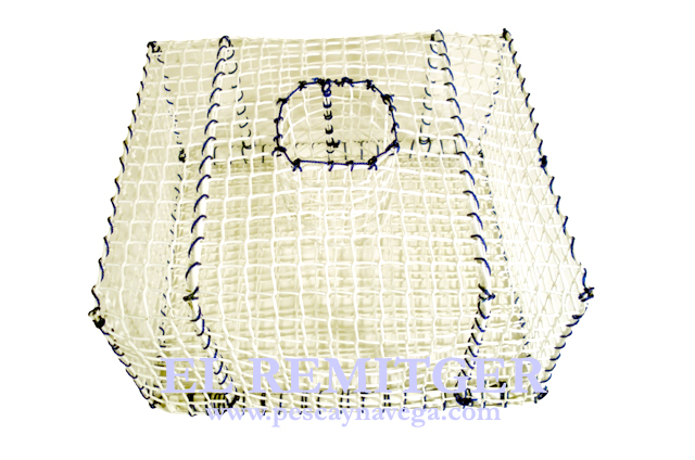 WHITE IRON LOBSTER POT FOR OCTOPUS