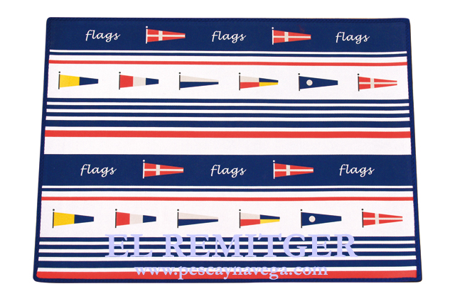 ALFOMBRILLA ENTRADA DE NEOPRENO \"FLAGS-N\" GRANDE