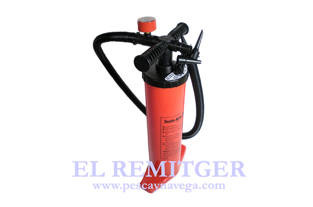 DOUBLE ACTION PUMP WITH PRESSURE GAUGE