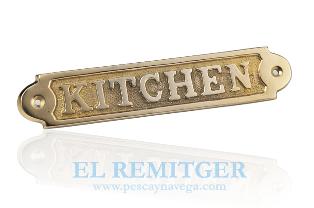 BRASS PLATE "KITCHEN"