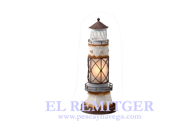 TINPLATE LIGHTHOUSE WITH LIGHT