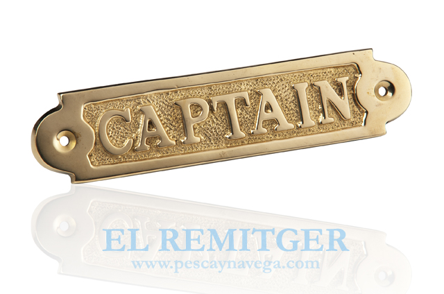 CHAPA DE LATON "CAPTAIN"