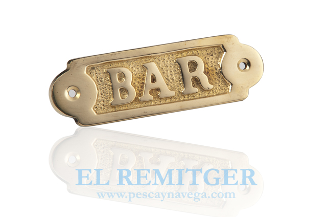 BRASS PLATE "BAR"